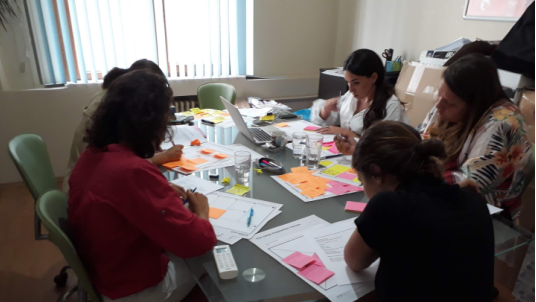 Workshop session with the team